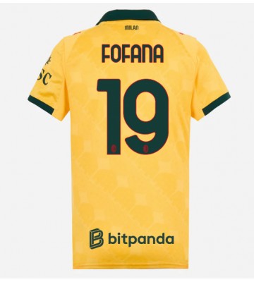 AC Milan Youssouf Fofana #19 Replika Tredjetrøje Dame 2025-26 Kortærmet